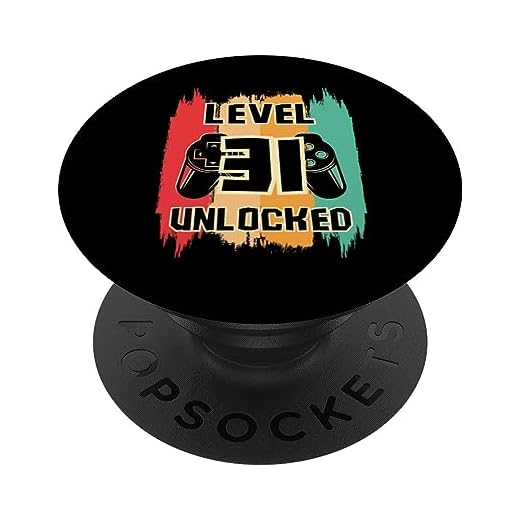 Nivel 31 desbloqueado 31 años para hombres regalo 31 cumpleaños PopSockets PopGrip Intercambiable