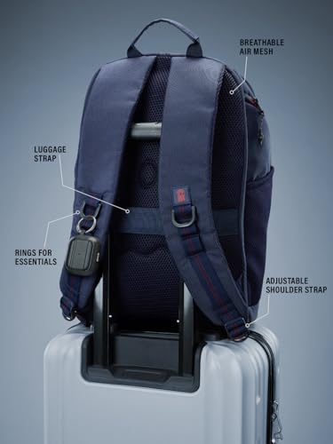 Image of The Souled Store FCB Legacy Backpack - Official FC Barcelona Red & Blue 24L Laptop & College Bag, Travel Daypack for Men & Women