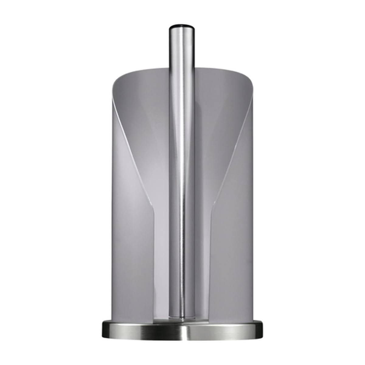 Portarrollos Wesco gris de acero inoxidable para cocina o baño con base estable