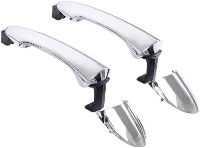 1 LOT Chrome 4 Door Exterior Handle Outer Door Handle Compatible with Hyundai Sonata 2011 2012 2013 2014