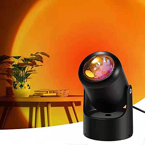 Sonnenuntergangslampe Sonnenuntergang Projektionslampe 180 Grad Drehung Nachtlicht Projektor LED Lampe USB Romantische visuelle Stimmungslicht für Schlafzimmer Wohnzimmer Wohnkultur Cover