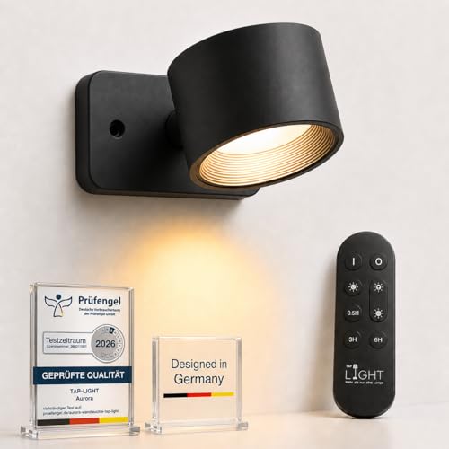 Lámpara de pared LED regulable magnética que evita taladrar la pared