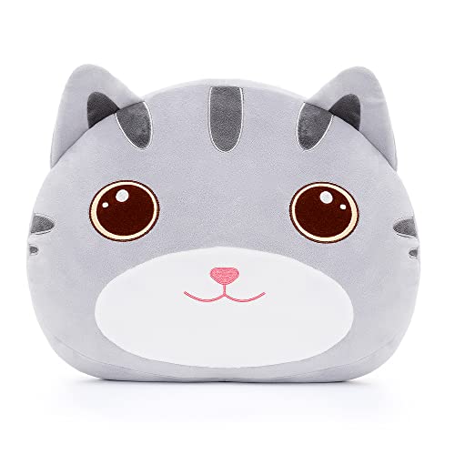 Lazada Cat Plush Kids Pillow Toys Gift For Toddler For Girls Gray 15 Inches #TOP1