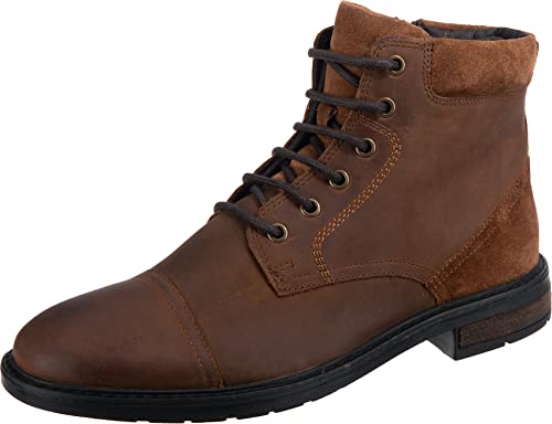 Geox Herren U Viggiano Stiefeletten, Cognac, 43 EU