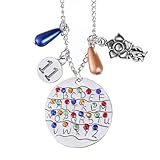 ZFHTJEKNCS Cadenas de jerséis Hechos a Mano, Accesorios de Ropa, Collar Largo, Taza de té, Collar Colgante, Regalos de Mujer