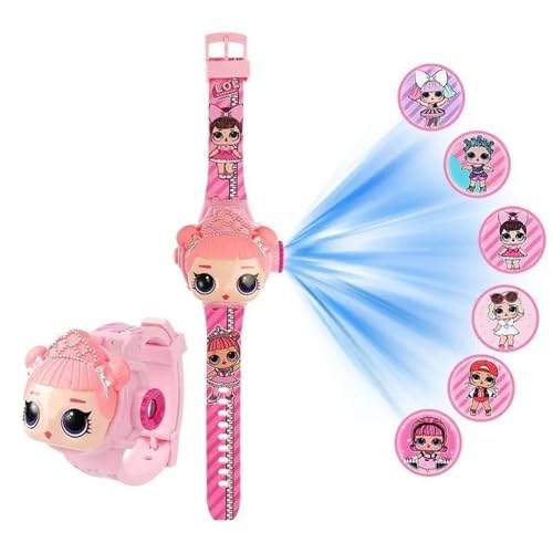 ARTLABEL Cartoon Character Digital Face Covered Automatic Projector Wrist Watch with Led Light Digital Display for Kids Boys & Girls with 6Images Entertainment Toy Best Birthday Christmas Gifts (LOL) (B09MFDMXQ7) Amazon Price History, Amazon Price Tracker