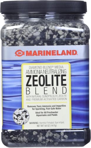 Image of Marineland Diamond Blend 50 Ounces, Ammonia-Neutralizing Zeolite and Carbon, Aquarium Filter Media (Pack of 12)