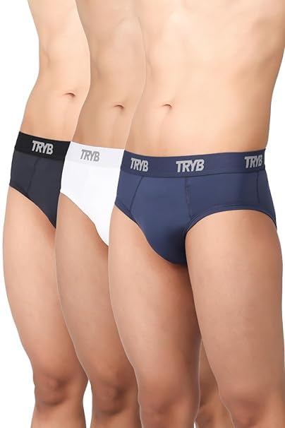 Image of TRYB Supporter for Cricket | Sports Underwear for Men | Stretchable Active Supporter Briefs | Pouch for Abdominal Guard | Light Weight, Breathable & Quick Dry | Gym Sports Innerwear Brief