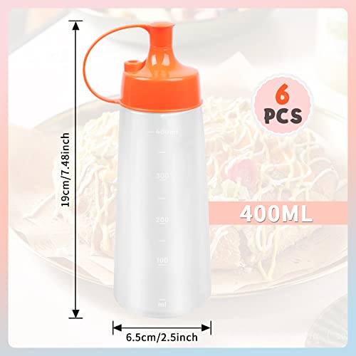 ZOOQUE Bottiglie Condimento 400ML 6 Pezzi