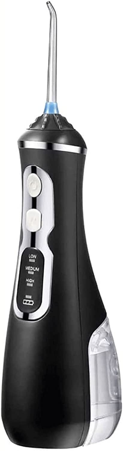 Cordless Water Flosser Teeth Cleaner Portable Waterproof Dental Oral Irrigator 3-Level Water Pressure Mode USB Rechargeable Teeth Cleaner