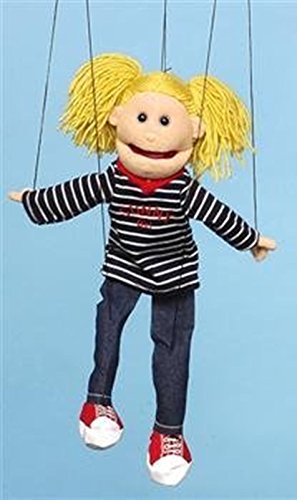 Sunny Caucasian Girl Blonde Hair Marionette Puppet
