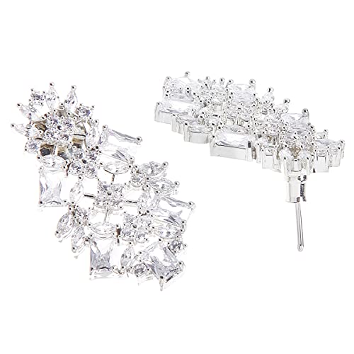 Image of Karatcart Silver Toned American Diamond Studded Jewellery Set for Women