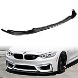 Q1-TECH, Front Lip fit for Compatible with 2015-2018 BMW M3 (F80) / 2015-2020 BMW M4 (F82/F83), Front Bumper Lip Spoiler Air Chin Body Kit Splitter ABS, GT-Style (Painted Carbon Fiber)
