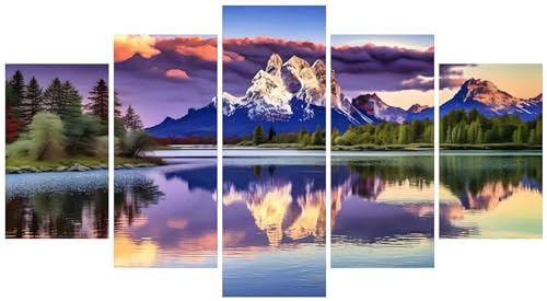 Peinture Diamant Adulte Montagne pour Décoration Maison Salon et Chambre