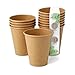 Produktbild DeinPack 1000 Kaffeebecher 200 ml 8 oz Umweltfreundliche Kaffeebecher I Pappbecher braun I Probierbecher Trinkbecher I Coffee to go Einwegbecher biologisch abbaubar