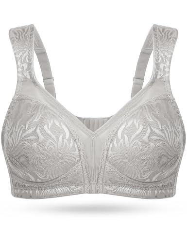 Image of Wingslove Women's Full Coverage Non Padded Comfort Minimizer Wire-Free Bra Plus Size