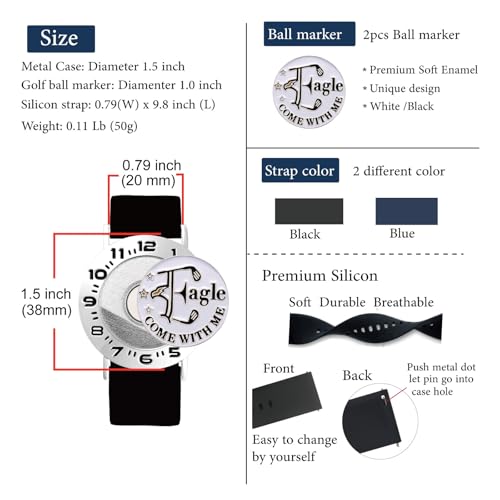 Compteur de score de golf et marqueur de balle aigle avec bracelet