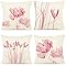 ZWJD Housse Coussin 45x45 Lot de 4 Décoratif Canapé Taie d'oreiller Décoration Lin extérieur Chambre, canapé, chaise, lit, jardin 45x45cm