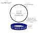 Max Petals NUT ALLERGY Silicone Wristbands - Blue, Orange, Green and Black (4 Pack) (Very Small Size 5-1/2 inches)