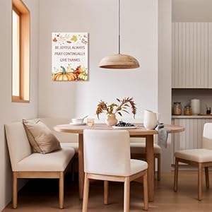 Kercan Fall Pictures Wall Decor Pumpkin Fall Leaf Inspirational Canvas Thanksgiving Wall Prints Farmhouse Halloween Themed Wall Decor Framed (12" x 16") Kercan Fall Pictures Wall Decor Pumpkin Fall Leaf Inspirational Canvas Thanksgiving Wall Prints Farmhouse Halloween Themed Wall Decor Framed 12 x 16