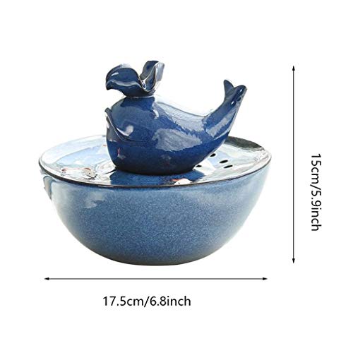 Huisdierbenodigdheden Automatische circulerende Water Dispenser Hond Kat Water Basin Fontein Draagbare Watertank Dispensers Accessoires voor fonteinfonteinen in de tuin (Color : Blue) - Image 3
