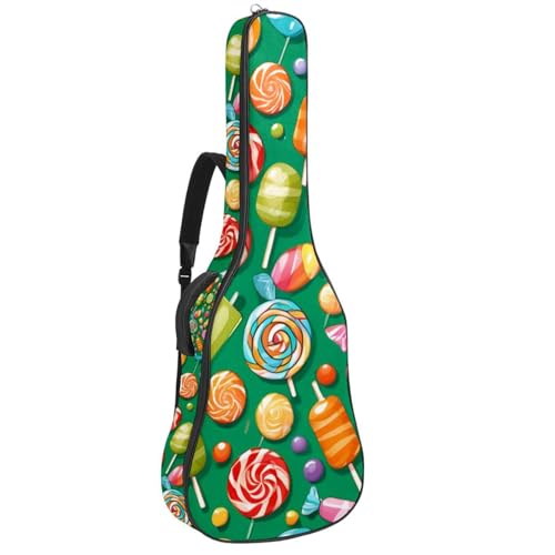Housse guitare acoustique 104 cm imprimé multicolore sac de transport pour répétitions et cours