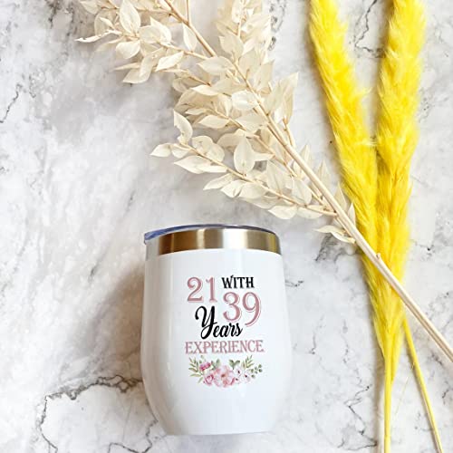 Jevuta 60Th Birthday Gifts For Women – 60Th Birthday Decorations – 60Th Birthday Wine Tumbler – 60Th Birthday Gift Ideas – Birthday Gift For Turning 60 – 1963 Gifts For Women, Mom, Wife (12Oz) #TOP7