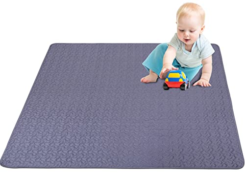 Washable Infant Play Mat, Baby Play Mat Crawling Mats, 43X43” Portable Anti Slip Toddler Playpen Mat, Foldable Kids Tent Padded Floor Mat #TOP1