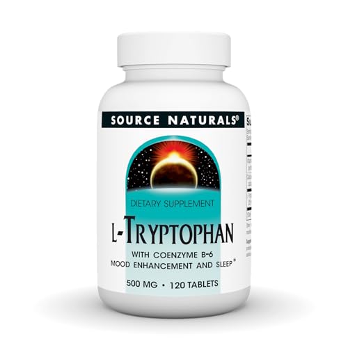Source Naturals L-Tryptophan with Coenzyme B-6, 500mg - 120 Tablets