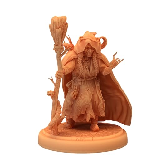 Unpainted DND Baba Yaga Miniature Figurine, Tabletop Gaming Collectible, Fantasy World, Ideal Gift for Dungeon Masters and Collectors Alike - Designed by Epic Miniatures