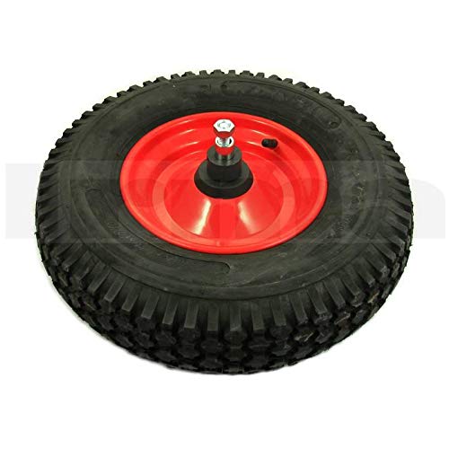 BSD Rueda Neumática para Carretilla, 4PR - 400mm 4.00-8 - 20mm Agujero - Rueda de Repuesto para Carretilla, Carro de Transporte, Carro de Jardín