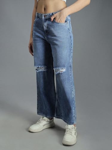 Image of HIGH Star Women's Regular Fit Mid Rise Jeans