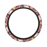 鬼滅の刃 車用 ハンドルカバー おしゃれ 滑り止め 汚れ防止 手触りよし アクセサリー 内装品 高級 軽自動車 軽 普通車 ステアリングカバー 滑り防止 オールシーズン対応