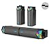 Smalody Altoparlante per PC, Altoparlante per computer staccabile 2 in 1 Altoparlanti Bluetooth stereo Dynamic Cool RGB LED Design Compatibile con desktop/laptop/smartphone/proiettore immagine