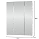 trendteam smart living - Monte - Spiegelschrank - Weiß - Zeitloser Spiegelschrank 3-türig - (BxHxT) 60 x 74 x 18 cm - Badschrank mit 9 Fächern und 6 verstellbaren Einlegeböden - Kratzfest