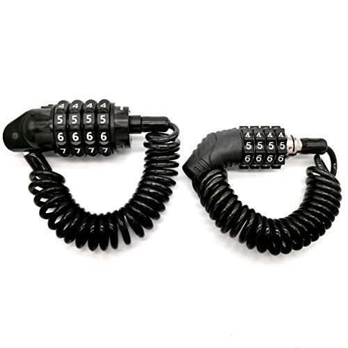 Lakkit Scooter Lock Cable, Portable Mini Bike Lock Security 4 Digit Resettable Combination Steel Cable Lock For Bikes, Scooters, Electric Scooters And Baby Strollers (Lk2) #TOP5