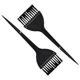 2-Pack Hair Dye Brushes - Reusable Applicator Brushes for Hair Stylists, Salon Use, and Home DIY Dyeing for Men and Women (2 Pack)