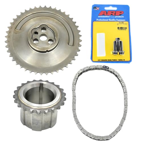 Michigan Motorsports Performace Timing Chain Set | 1-Pole 3-Bolt Cam Sprocket, ARP Cam Bolts, Crank Gear & Heavy-Duty Timing Chain | Fits 4.8L 5.3L 5.7L 6.0L LS1 LS2 LS6 LQ4 LQ9 LM7 L59 & LS4 Engines