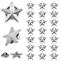 Spille A Stella Militari - 40 Pezzi 2 Colori (Oro E Platino) | Per Decorazioni Costume - Foto 11