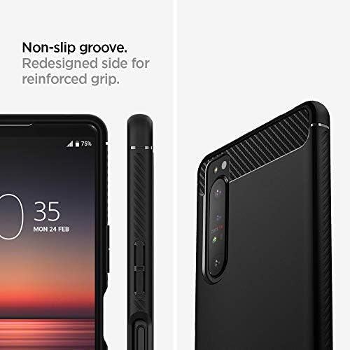 Spigen Rugged Armor Case Compatible with Sony Xperia 1 II - Matte Black