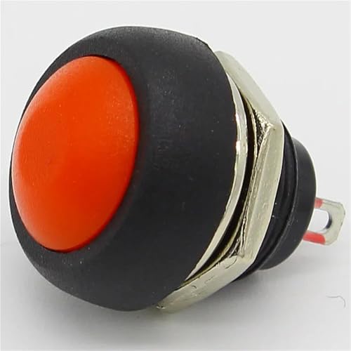 Bouton-poussoir 12 mm arrêt marche lot de 7 pièces de commutation à retour automatique