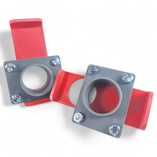 GENERISCH Absperrschieber Absauganlage | 50mm Durchmesser | 2 Stück | BlastGate DN50 mit manuellem Sperrschieber für Absaugung Werkstatt | aus robustem PLA