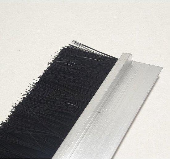 Borstelafdichting 100 cm aluminium h-profiel tochtstopper vliegenafdichting rolluikafdichting - Image 3