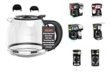 Coffee Machine Replacement 12CUP Glass Carafe, Fit With Hamilton Beach 49902/04 Coffee Maker, 12 cup coffee maker 49902 49904 49915 49905 49317 49467 49611 49934 46290 46299 46293 43874 49630 49615