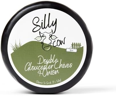 Silly Cow Bessie' Double Gloucester Chives & Onion Cheese 200g