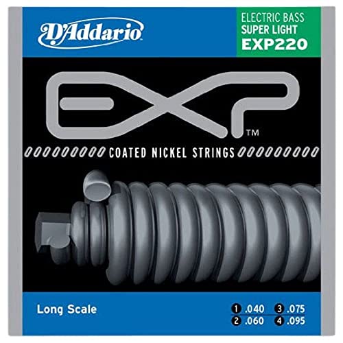 Corde seule basse nickel D'Addario EXPXLB075 calibre .075 au revêtement anti-oxydation