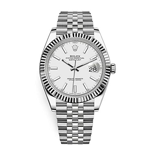 Rolex Datejust 41 White Dial Jubilee Bracelet Luxury Watch Ref. 126334