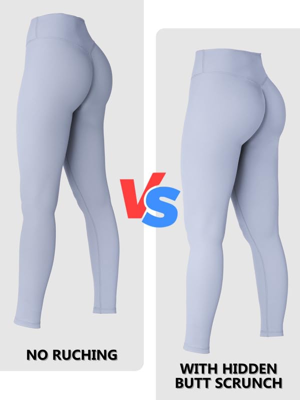 Image of Sunzel Sunzfly Invisible Butt Scrunch Workout Leggings for Women, Butt Lifting High Waisted Gym Yoga Pants with Tummy Control