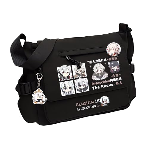 Game Handbag Paimon Crossbody Bag Cute Single Shoulder Bag Adult 3D Print Anime Backpack Bag