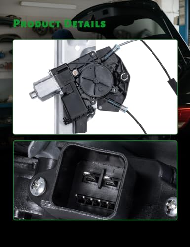 Image of Power Window Regulator with Motor Compatible with Cadillac Escalade /ESV & Chevrolet Silverado 1500 /LD,2500 3500 HD Suburban,Tahoe & GMC Sierra 1500 /Limited Sierra Yukon /XL Front Passenger Side